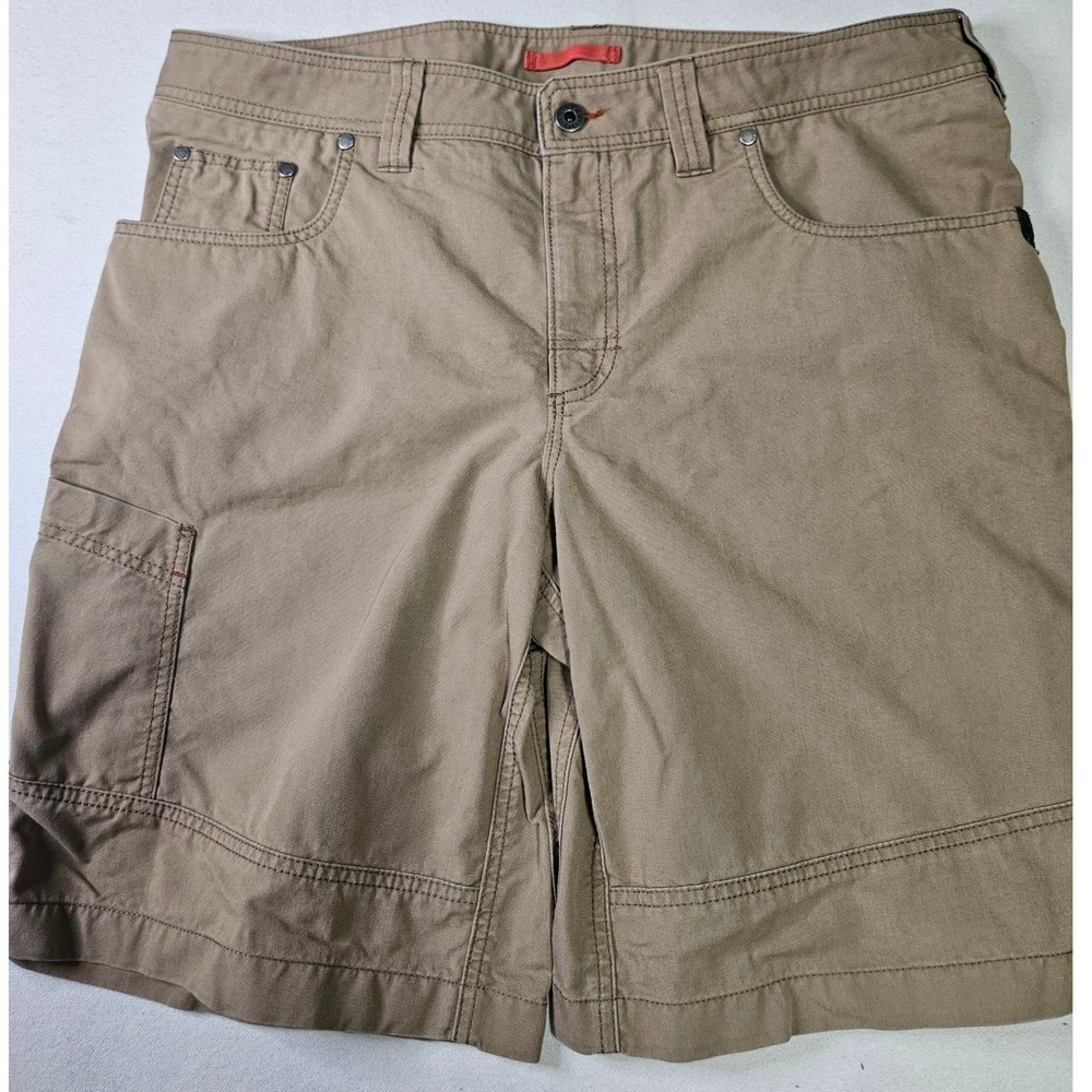 LL Bean Cargo Utility Shorts Mens 36 Tan Khaki Cotton Nylon Hiking 501149